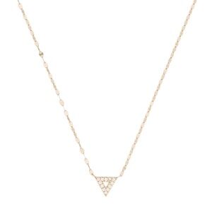 Lana Jewelry Diamond Triangle Necklace 14k Yellow Gold
